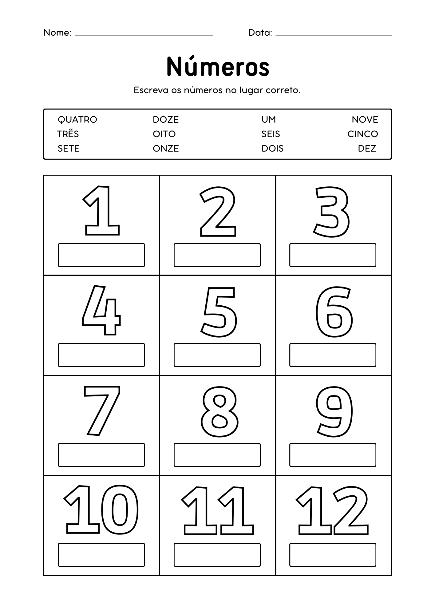 Cópia de Cópia de Matemática - Atividades infantis editáveis - extra